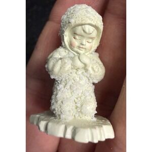 Dept 56 Miniature Snowbabies Pewter - Now I Lay Me Down To Sleep - Figurine